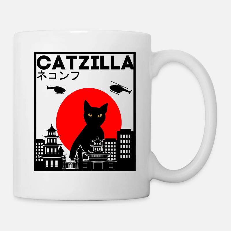 CATZILLA - Mug blanc - blanc