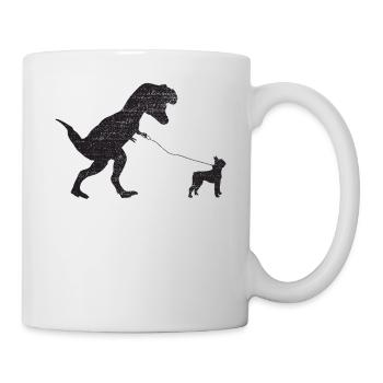 Vintage T-Rex - Tasse - Weiß - Rechts