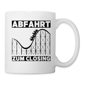 Abfahrt zum Closing - Mallorca Party 2022 - Tasse - Weiß - Rechts
