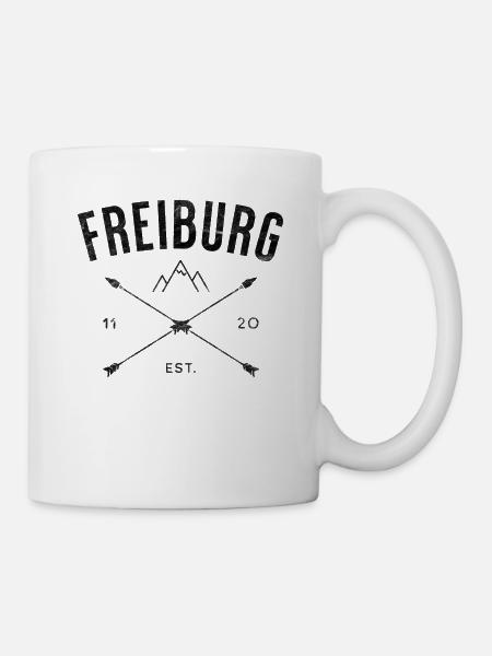 Freiburg Schwarzwald Motiv Freiburger - Tasse - Weiß
