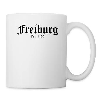 Freiburg Altdeutsch Schrift Breisgau Badner - Tasse - Weiß - Rechts