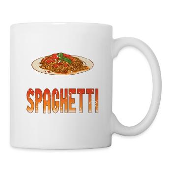 Je n’ai pas besoin d’une vie je mange des spaghettis j’ai beaucoup - Mug blanc - blanc - Droite