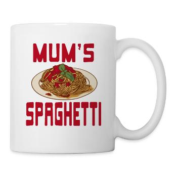Retro MUM'S Spaghetti Awesome Funny Spag Lover - Tasse - Weiß - Rechts