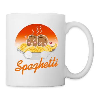 Spaghetti & Meatballs Cute Retro Spag Lover - Mug - white - Right