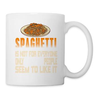 Les spaghettis ne sont pas pour tout le monde seulement des gens cool - Mug blanc - blanc - Droite