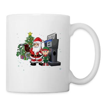 Prix élevés de l’essence Humour de Noël Ce que l’elfe - Mug blanc - blanc - Droite