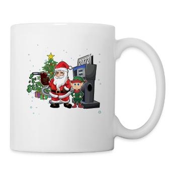 Drôle ce que l’Elf Biden Prix élevés de l’essence Noël - Mug blanc - blanc - Droite