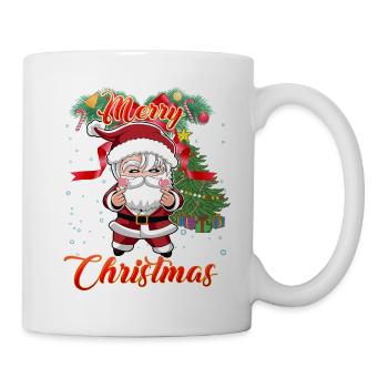 Joyeux Noël K-Pop Style Père Noël - Mug blanc - blanc - Droite