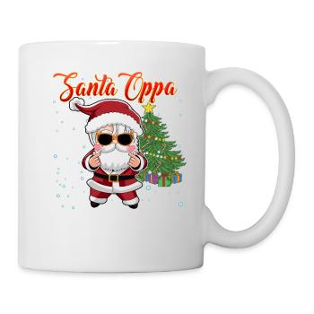 Cute Santa Oppa for Christmas K Pop - Mug - white - Right