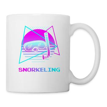 Retro Vintage Classic Snorkeling Snorkeler - Mug - white - Right