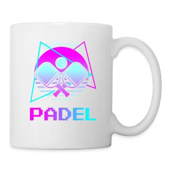 Joueur de padel classique rétro vintage - Mug blanc - blanc - Droite