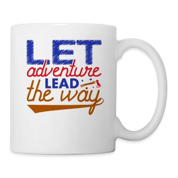 Laissez l’aventure montrer le chemin des montagnes naturelles - Mug blanc - blanc - Droite