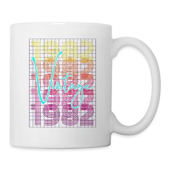 1982 Geburtstag - Tasse - Weiß - Rechts