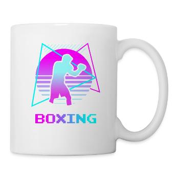 Retro Vintage Classic Boxing Boxer - Tasse - Weiß - Rechts