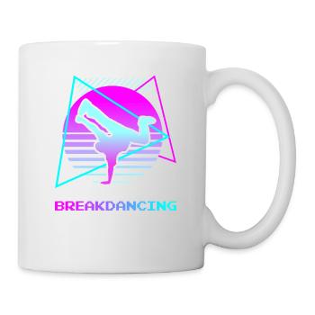 Retro Vintage Classic Breakdancing Breakdance Danc - Tasse - Weiß - Rechts