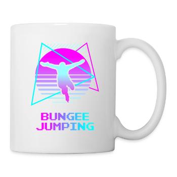 Saut à l’élastique classique rétro vintage - Mug blanc - blanc - Droite