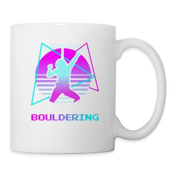 Escalade de bloc classique rétro vintage - Mug blanc - blanc - Droite
