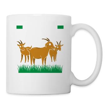 Warum Ich Mit Meinen Ziegen Rede? Weil Ich Es Kann - Tasse - Weiß - Rechts