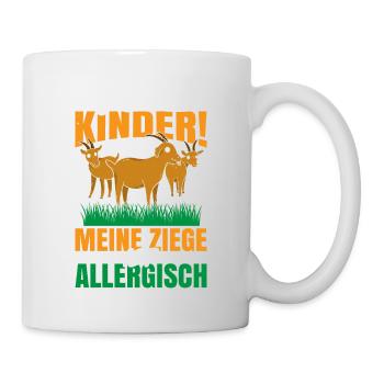 Nee Ich Habe Immer Noch Keine Kinder! Meine Ziege - Tasse - Weiß - Rechts