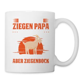Bester Ziegen Papa Der Welt Die Meisten Nennen Mic - Tasse - Weiß - Rechts