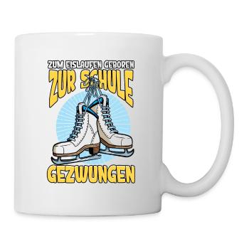 Eislaufen - Tasse - Weiß - Rechts