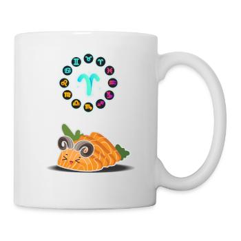 Japanese Sushi Funny Aries Zodiac Sushi Lover Pun - Mug - white - Right