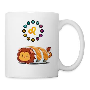 Sushi japonais Drôle Leo Zodiac Sushi amateur de jeux de mots - Mug blanc - blanc - Droite