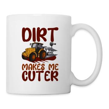 Dirt Makes Me Cuter 2 - Mug - white - Right