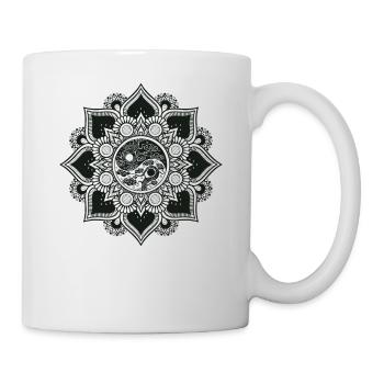 Ying Yang, Mandala Méditation Yoga Design - Mug blanc - blanc - Droite