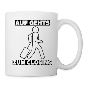 Auf gehts zum Closing - Mallorca Party 2022 - Tasse - Weiß - Rechts