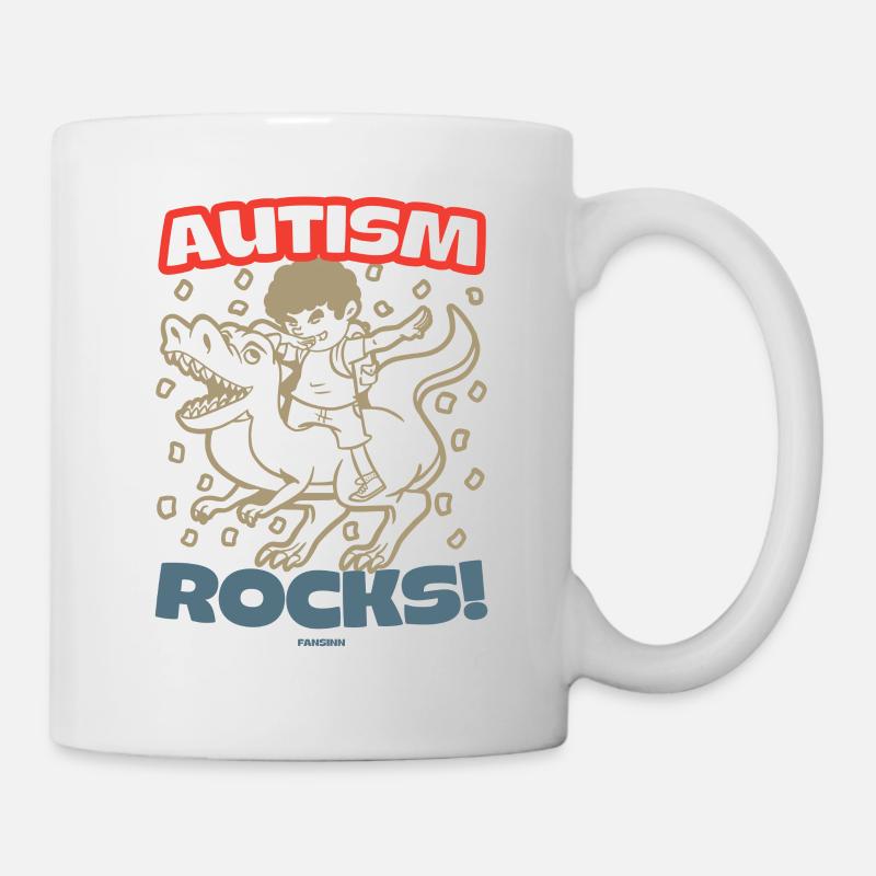 Les roches de l’autisme - Mug blanc - blanc