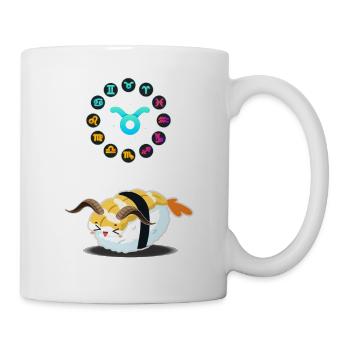 Japanese Sushi Funny Taurus Zodiac Sushi Lover Pun - Mug - white - Right