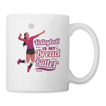 Volleyball Beachvolleyball Geschenk Strand - Tasse - Weiß - Rechts