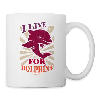 Delfin - Tasse - Weiß - Rechts