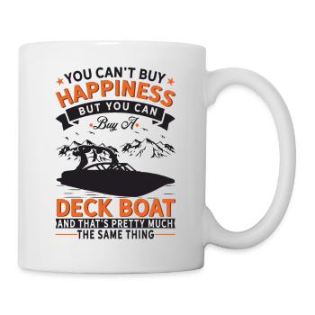 Je ne peux pas acheter de la chance, mais un bateau de pont - Mug blanc - blanc - Droite