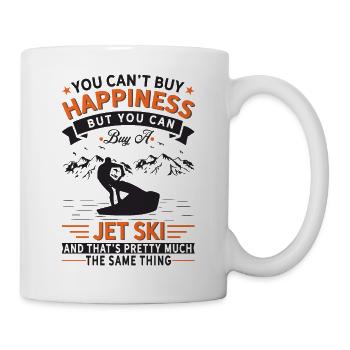 Vous ne pouvez pas acheter le bonheur, sauf les jet-skis - Mug blanc - blanc - Droite