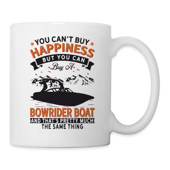 Je ne peux pas acheter de chance, mais bowrider boat - Mug blanc - blanc - Droite