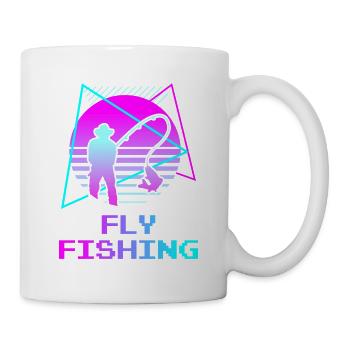 Retro Vintage Classic Fishing Fisherman - Mug - white - Right
