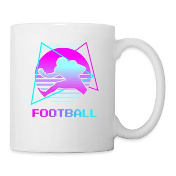 Joueur de football rétro vintage classique - Mug blanc - blanc - Droite