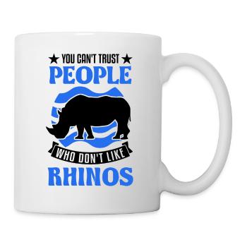Rhinocéros Cadeau Rhinocéros - Mug blanc - blanc - Droite