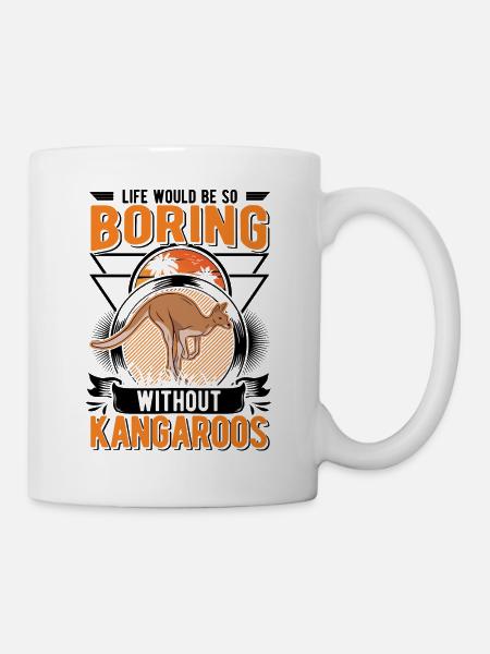 Australisches Känguru Australien Kangaroo - Tasse - Weiß