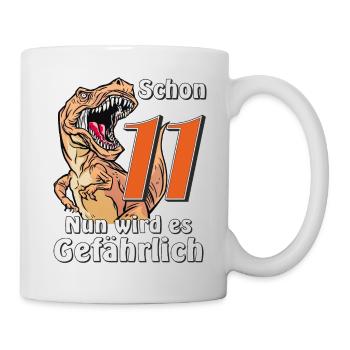 GEBURTSTAG Schon 11 - Tasse - Weiß - Rechts