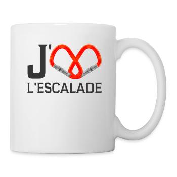 Ich Liebe Klettern Bergsteigen Bergwandern - Tasse - Weiß - Rechts