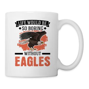 Steinadler Adlerzucht Falkner Adler - Tasse - Weiß - Rechts