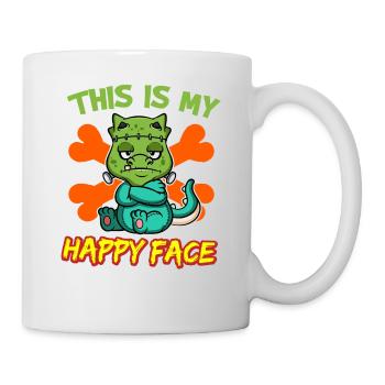 C’est mon visage heureux drôle de monstre d’Halloween - Mug blanc - blanc - Droite