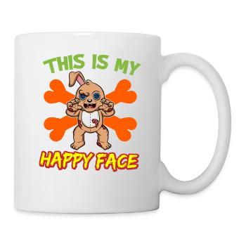 C’est mon visage heureux drôle de monstre d’Halloween - Mug blanc - blanc - Droite