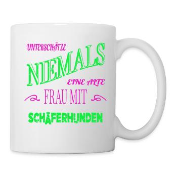 chien lettrage femmecontre animal chihuahua - Mug blanc - blanc - Droite