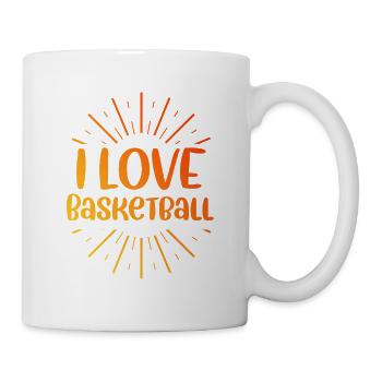 Ich liebe Basketball - Tasse - Weiß - Rechts