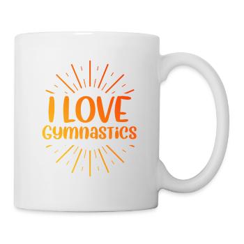 Ich liebe Gymnastik - Tasse - Weiß - Rechts