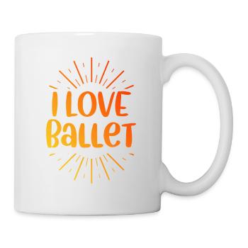 I love ballet - Mug - white - Right
